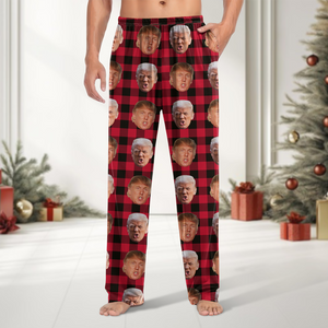 Custom Trump Face With Christmas Pattern Sweatpants HO82 65424