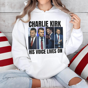 Charlie Kirk - His Voice Lives On Bright Shirt LM32 65545