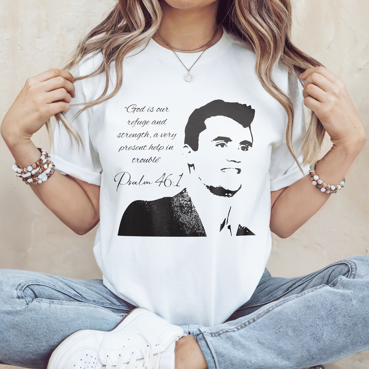 Charlie Kirk - God Is Our Refuge Verse Memorial Bright Shirt LM32 65419