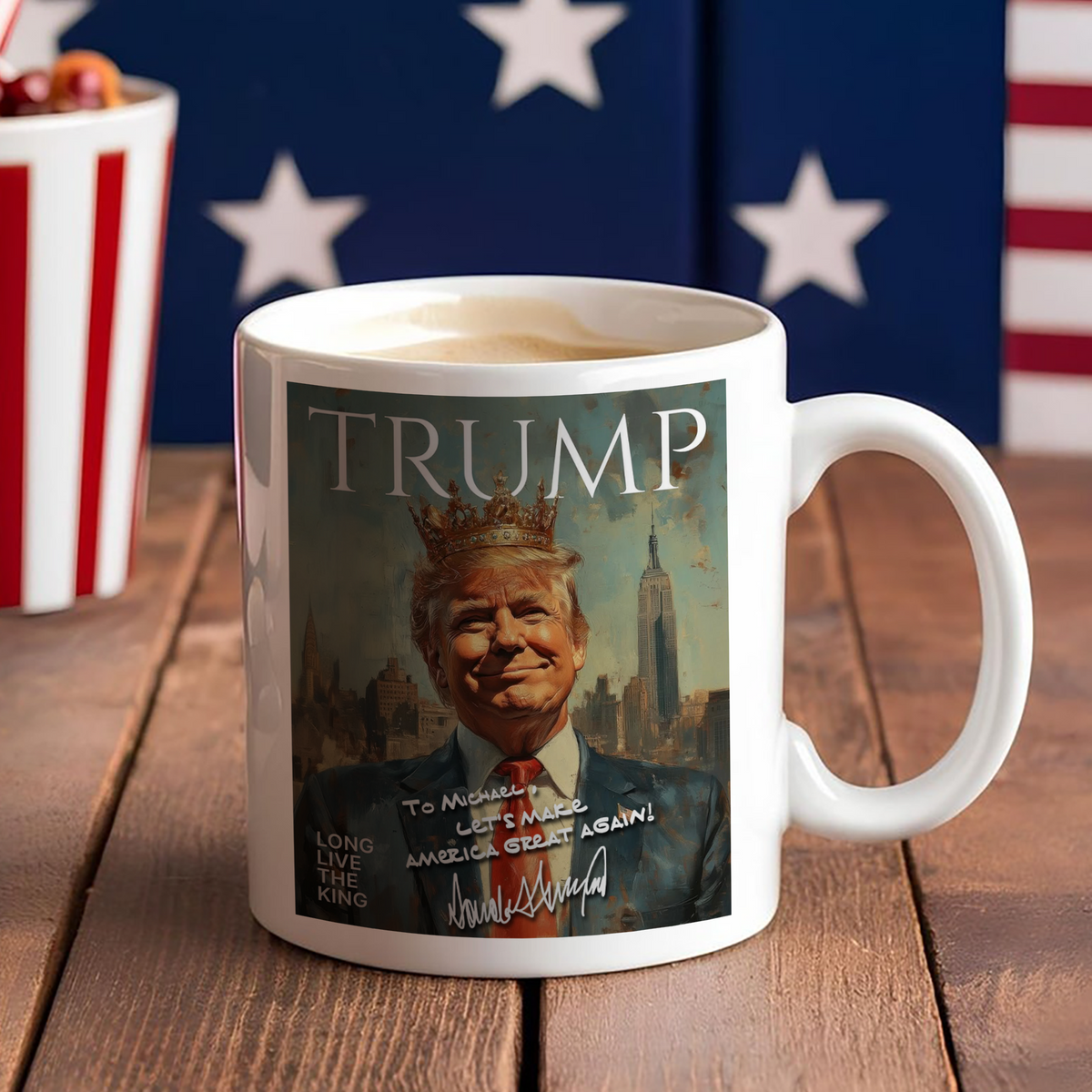 Donald Trump - Long Live The King White Mug LM32 65311