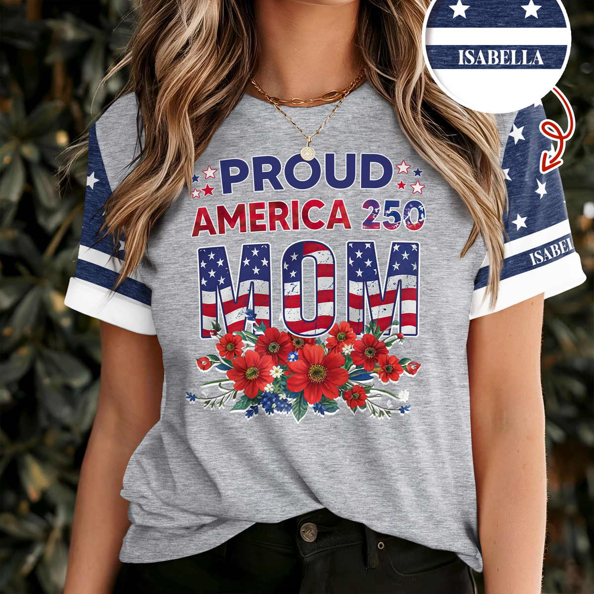 Personalized Happy Mother's Day With US Flag 3D Shirt, Gift For Mom, Mother's Day, America 250 HO82 901352