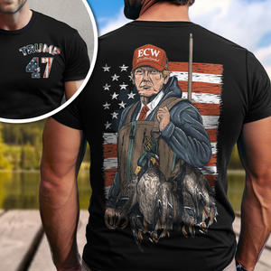 Trump Duck Hunting Front Back Shirt TH10 64079