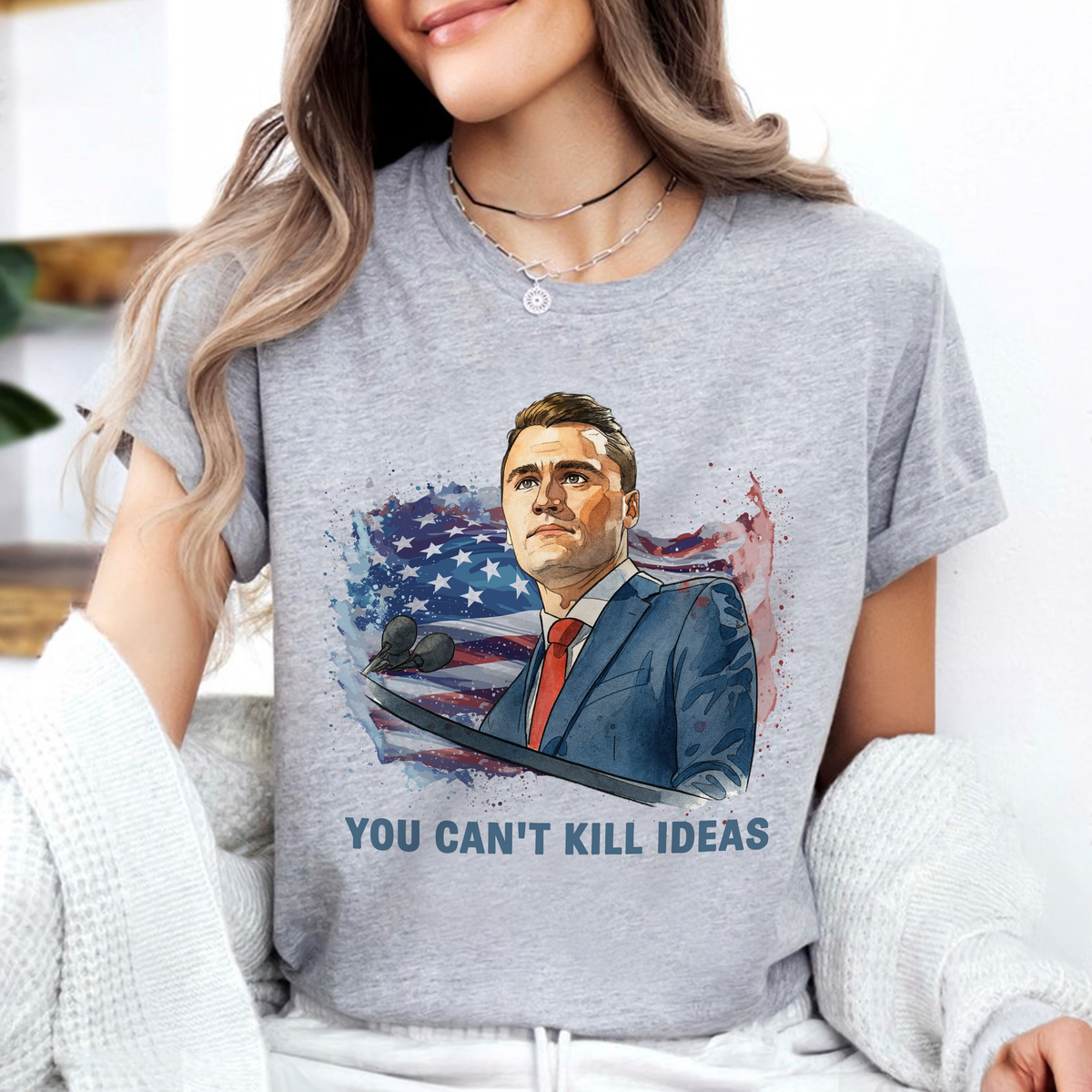 You Can't Kill Ideas Charlie Kirk Memorial Shirt Bright Shirt CH07 67424