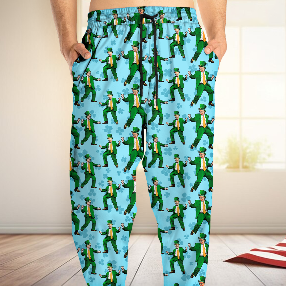Personalized Trump St Patrick's Day Dancing Sweatpants Gift For Trump Lovers N304 HO82 65600