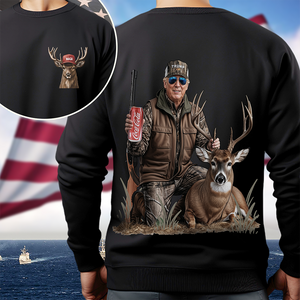 MAGA Patriotic Trump Deer Hunting Back and Front Shirt LM32 63883