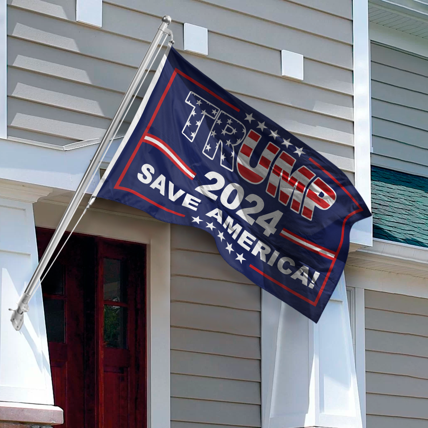 Double-Sided Trump 2024 Save America Flag K228 62434