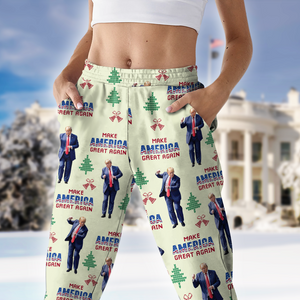 Trump Dancing Crazy Make America Great Again Christmas Pajamas LM32 63985