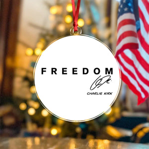 Freedom Charlie Kirk Christmas Acrylic Ornament TH10 64591