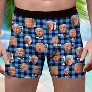 Custom Trump Photo Trump MAGA Men's Boxer Funny Gift HA75 67194