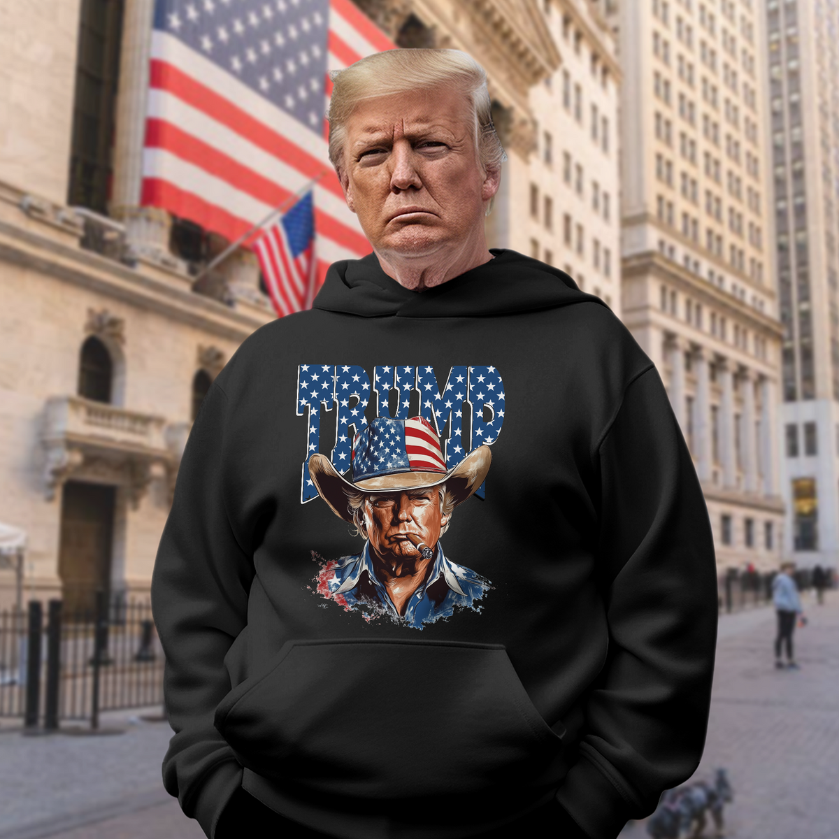 Western Trump Retro USA 4th of July Dark Shirt HO82 65722