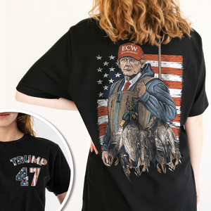 Trump Duck Hunting Front Back Shirt TH10 64079