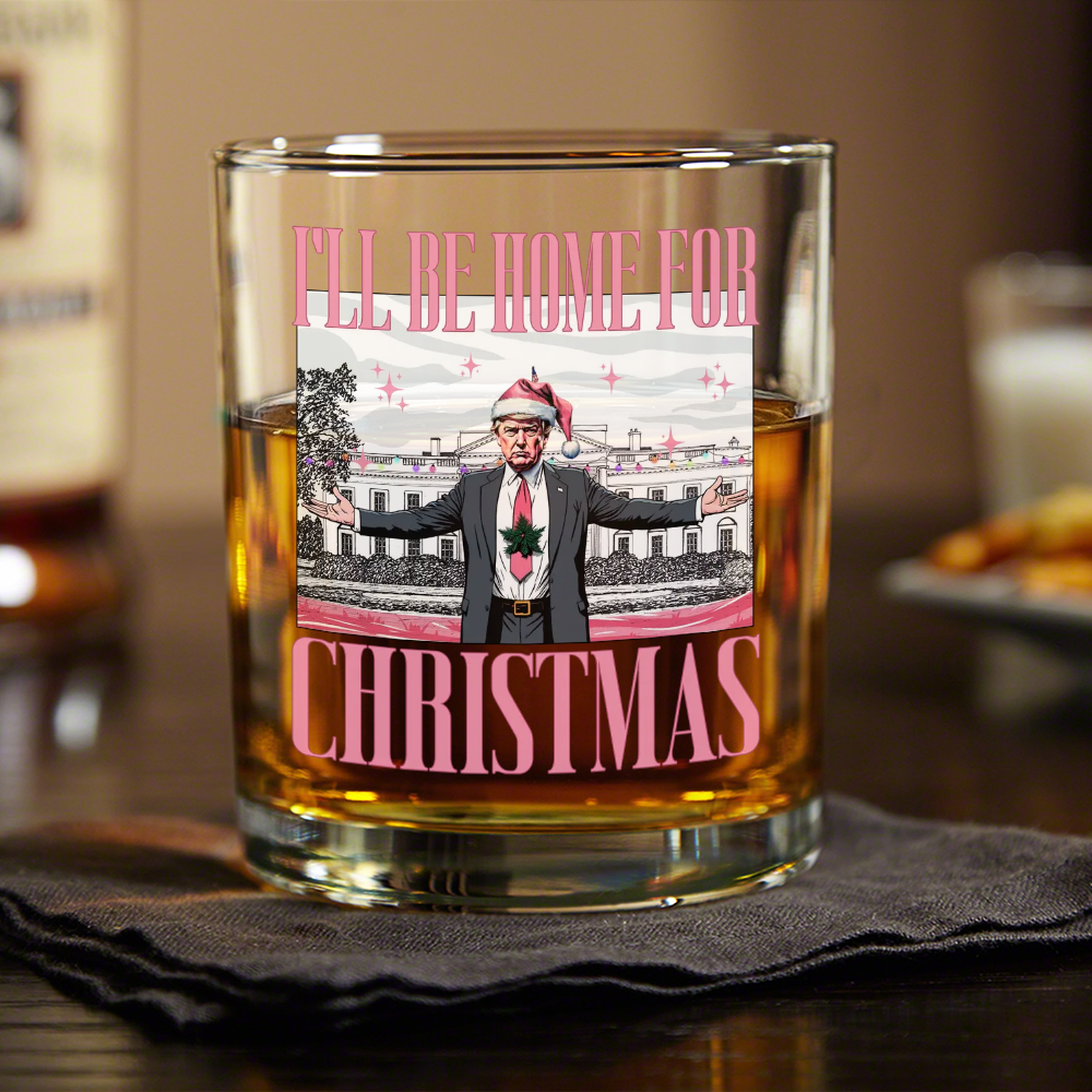 Christmas Trump, I'll Be Home for Christmas Rock Glass HA75 63712