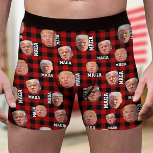 Custom Trump Photo Trump MAGA Men's Boxer Funny Gift HA75 67194