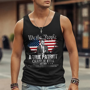 True Patriot Charlie Kirk 1993-2025 Memorial Tanktop CH07 67406