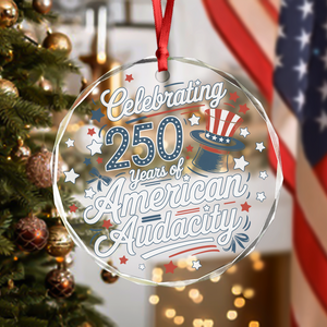 250 Years America 250th Anniversary USA 4th of July Glass Ornament HO82 894820
