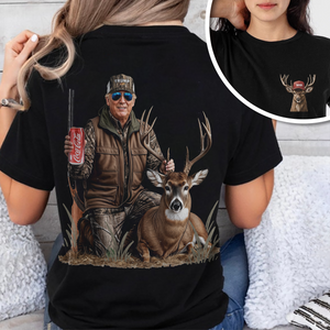 MAGA Patriotic Trump Deer Hunting Back and Front Shirt LM32 63883