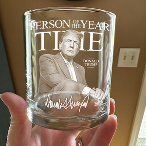 Trump's Time Person of the Year Whisky Glass MAGA Gift HA75 67206