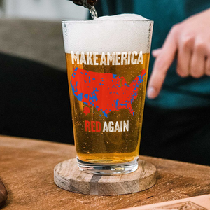 Make America Red Again Beer Glass Gift for Trump Lovers HA75 67094