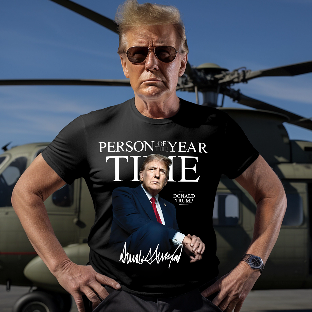 Trump's Time Person of the Year Dark Shirt HA75 64202