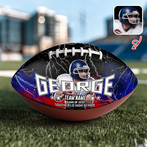 Custom Photo, Text And Color Football Ball Gift For Football Lover CH07 895516