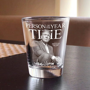 Trump's Time Person of the Year Shot Glass MAGA Gift HA75 67208