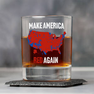 Make America Red Again Whiskey Glass Gift for Trump Lovers HA75 67092