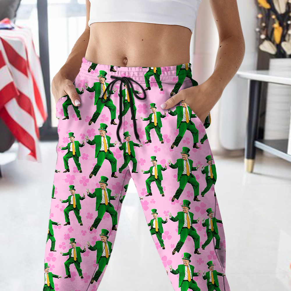 Personalized Trump St Patrick's Day Dancing Sweatpants Gift For Trump Lovers N304 HO82 65600