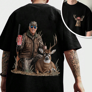 MAGA Patriotic Trump Deer Hunting Back and Front Shirt LM32 63883