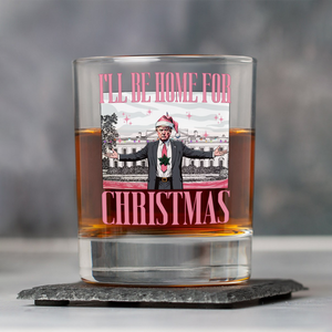 Christmas Trump, I'll Be Home for Christmas Rock Glass HA75 63712