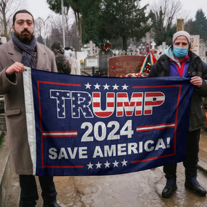 Double-Sided Trump 2024 Save America Flag K228 62434