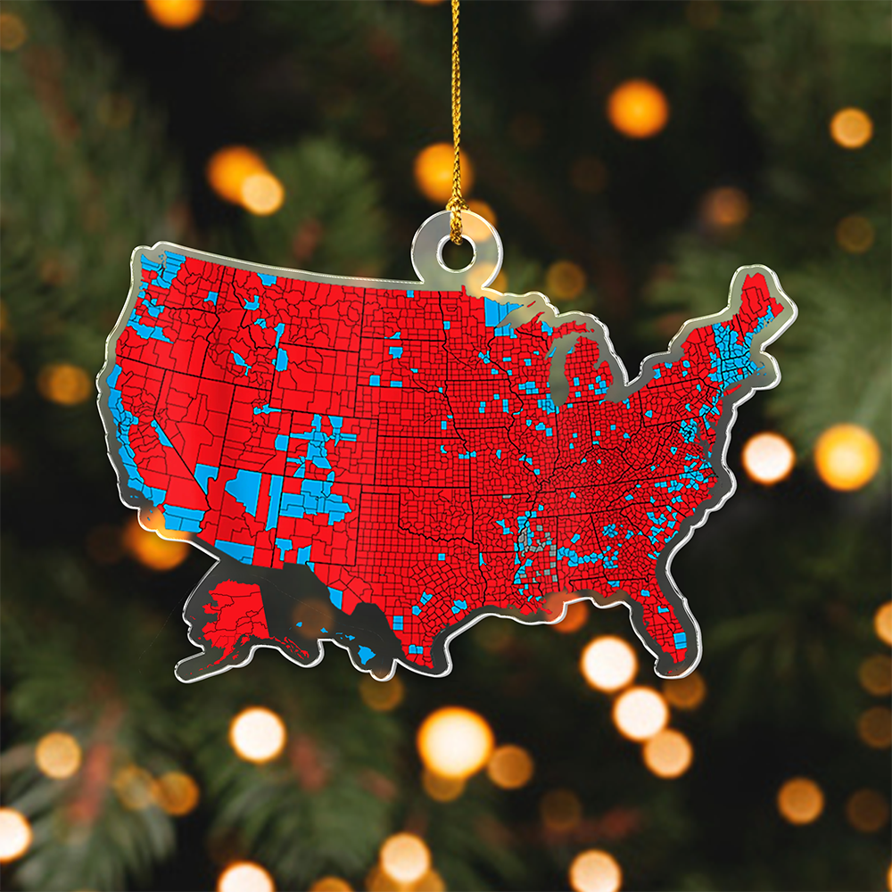 Trump Better Coverage Than Verizon Acrylic Ornament HA75 63892
