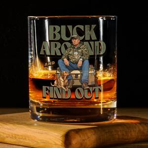 Trump Hunting Gear: Buck Around and Find Out Whisky Glass LM32 63831