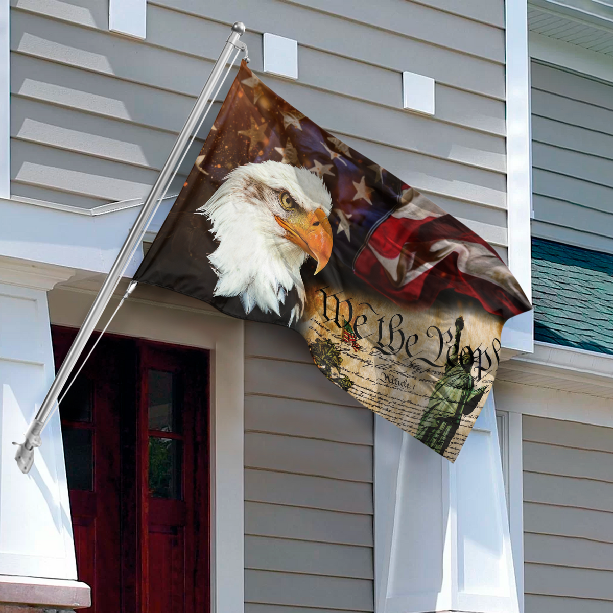We The People 1776 Flag Patriotic 4th of July Double-Sided Flag HO82 894824
