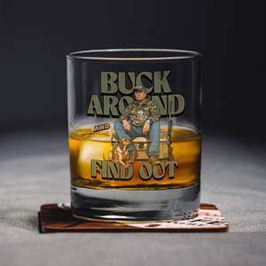 Trump Hunting Gear: Buck Around and Find Out Whisky Glass LM32 63831