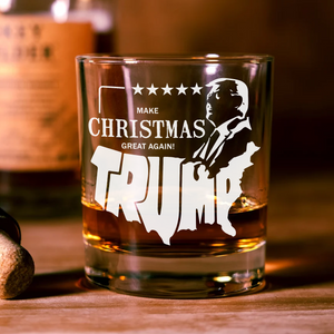 Trump's Success in Making America Great Again Christmas Rock Glass LM32 63749