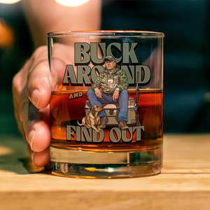 Trump Hunting Gear: Buck Around and Find Out Whisky Glass LM32 63831