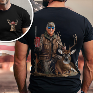 MAGA Patriotic Trump Deer Hunting Back and Front Shirt LM32 63883