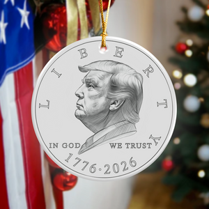 Trump Liberty In God - We Trust Ceramic Ornament Independence Day LM32 65803