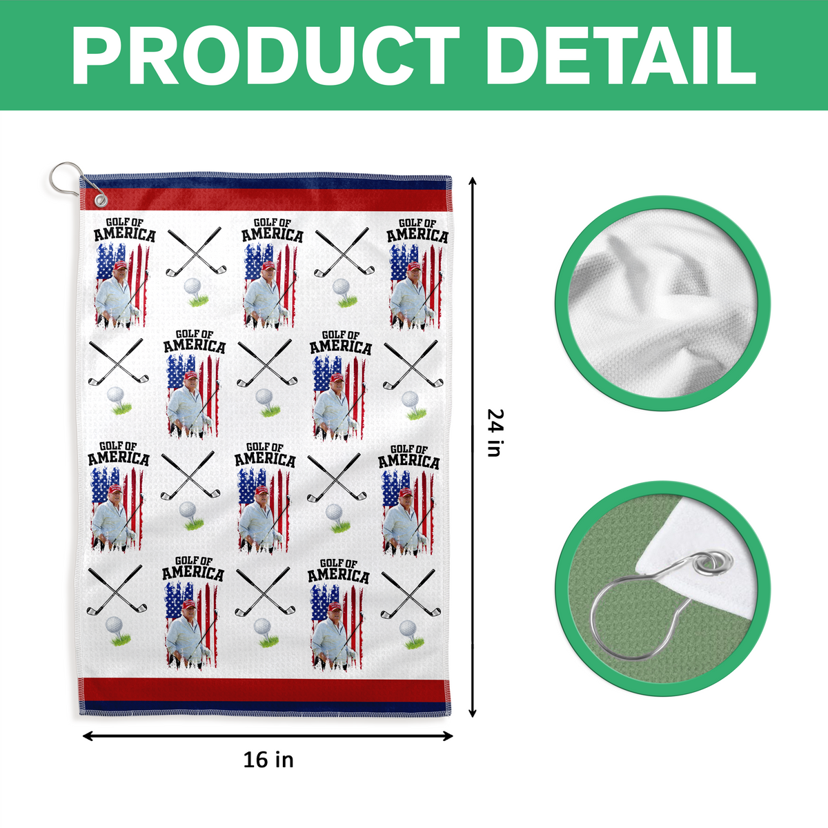 Golf Of America Trump Golf Towel Trump Dad Gift CH07 67358