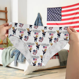 Patriotic Trump 2024 45th & 47th President's Legacy MAGA Underwear for Women HA75 67176