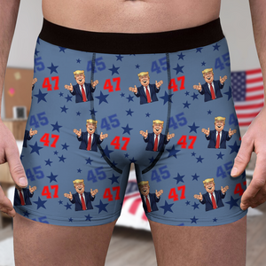 Funny Trump 45 47 Men's Boxer Gift For Trump Supporters HA75 64276