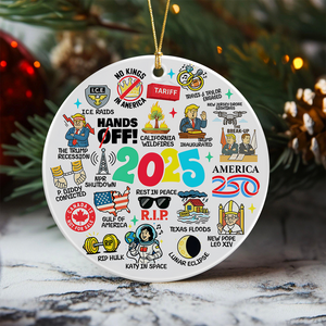 2025 Commemorative | Craziest Events of 2025 Christmas Ceramic Ornament LM32 65813