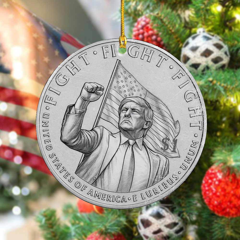 Trump Fight - America 250 Ceramic Ornament Independence Day LM32 65805