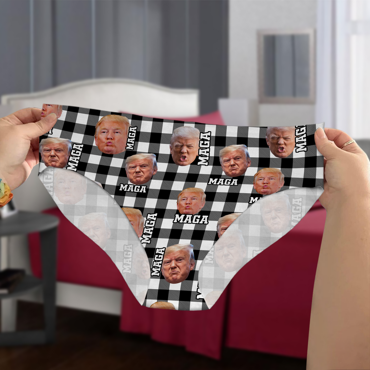 Custom Trump Photo Trump MAGA Underwear For Women Funny Gift HA75 67196