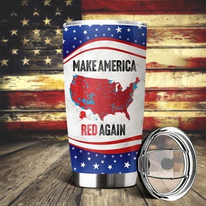 Make America Red Again Fat Tumbler Gift for Trump Lovers HA75 67100