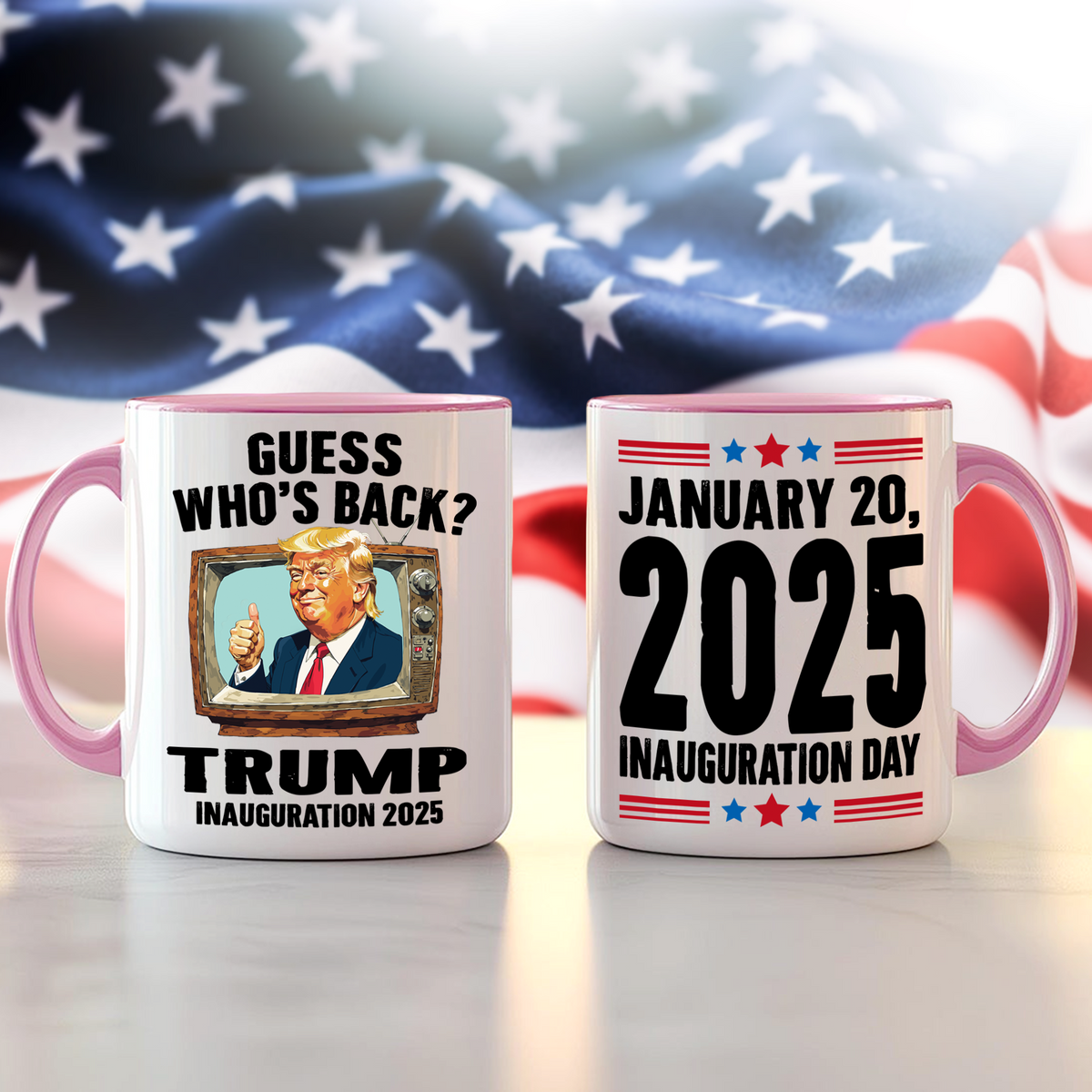 Trump President 47th Inauguration Day 2025 Accent Mug Funny Trump Supporters Gift CH07 67242