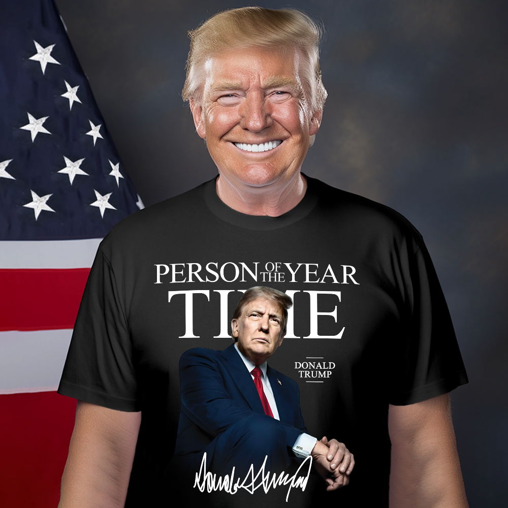 Trump's Time Person of the Year Dark Shirt HA75 64202