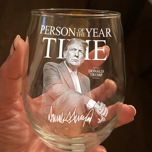 Trump's Time Person of the Year Wine Glass MAGA Gift HA75 67210