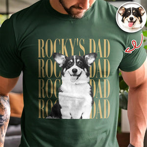 Personalized Vintage Photo Dog Dad, Dog Mom, Cat Dad, Cat Mom Comfort Shirt HA75 921448