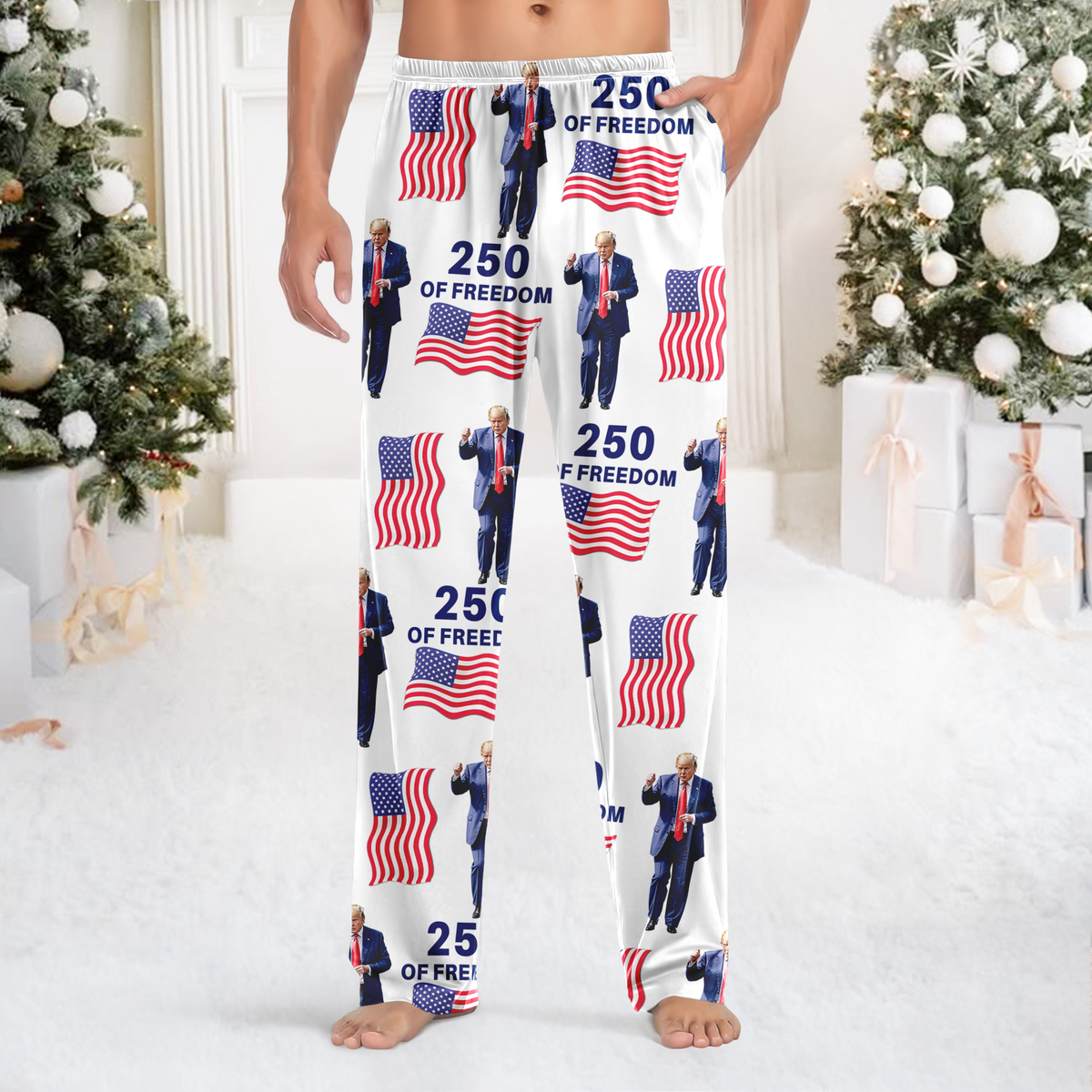 Custom Photo With Trump America 250 Years Politics Sweatpants LM32 895845